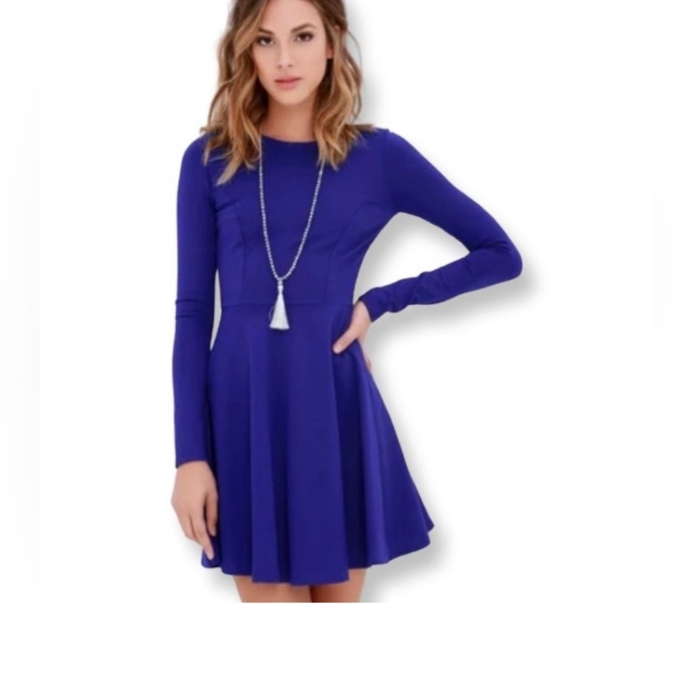Lulu’s Royal Blue Skater Dress